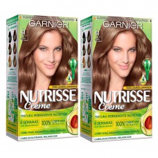 Kit Garnier Nutrisse - Coloração 61 Café Gelado Kit Kit Garnier Nutrisse - Coloração 61 Café Gelado Kit