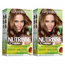 Kit Garnier Nutrisse - Coloração 53 Castanho Caramelo Kit