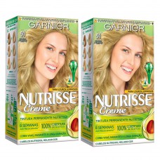 Kit Garnier Nutrisse - Coloração 91 Louro Sol Da Liberdade Kit Kit Garnier Nutrisse - Coloração 91 Louro Sol Da Liberdade Kit