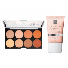 Kit Rk By Kiss - Primer Hd Adeus Poros + Paleta De Contorno Em Pó Kit Kit Rk By Kiss - Primer Hd Adeus Poros + Paleta De Contorno Em Pó Kit