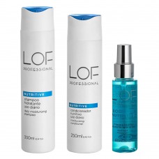 Lof Professional Nutritive Kit – Shampoo 300ml + Máscara 60ml + Condicionador 250ml Kit