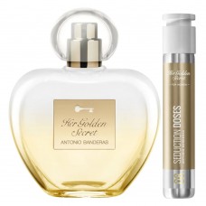 Antonio Banderas Her Golden Secret Kit - Perfume Feminino 80ml Edt + Perfume Feminino Dose 30ml Edt Kit