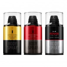 Antonio Banderas Golden Secret The Secret Temptation Power Of Seduction Kit – 3  Body Spray  250ml Kit
