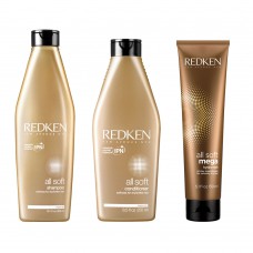 Redken All Soft Kit – Shampoo + Condicionador + Leave In Kit Redken All Soft Kit – Shampoo + Condicionador + Leave In Kit