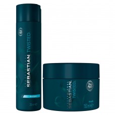 Kit Twisted Elastic Detangler Sebastian - Shampoo + Máscara Kit