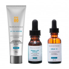 Skinceuticals Kit - Tratamento Antiacne 15ml + Rejuvenescedor Facial 30ml + Protetor Solar Fps 80 40g Kit