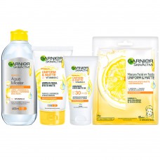 Garnier Skin Vitamina C Kit – Água Micelar + Hidratante Facial + Máscara Facial + Limpeza Facial Kit