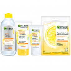 Garnier Skin Vitamina C Kit – Água Micelar + Hidratante Facial + Máscara Facial + Limpeza Facial Kit Garnier Skin Vitamina C Kit – Água Micelar + Hidratante Facial + Máscara Facial + Limpeza Facial Kit