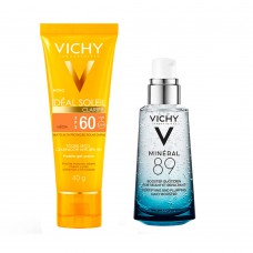 Vichy Minéral 89 Ideal Soleil Clarify Média Kit – Hidratante Facial + Protetor Solar Fps60 Kit Vichy Minéral 89 Ideal Soleil Clarify Média Kit – Hidratante Facial + Protetor Solar Fps60 Kit