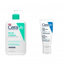 Cerave Foaming Facial E Moist Lotion Kit – Gel De Limpeza Facial + Loção Facial Hidratante Kit