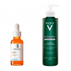 La Roche Posay Salicyli E Vichy Normaderm Phytosolution Kit– Sérum Facial + Sabonete Liquido Kit