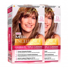 L’oréal Paris Coloração Imédia Excellence Kit - 7.1 Louro Acinzentado Kit