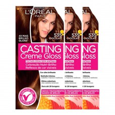 L'oréal Paris Coloração Casting Creme Gloss Kit - 535 Chocolate Kit