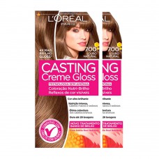 L'oréal Paris Coloração Casting Creme Gloss Kit - 700 Louro Natural Kit L'oréal Paris Coloração Casting Creme Gloss Kit - 700 Louro Natural Kit