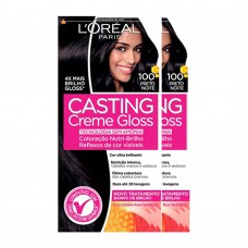 L'oréal Paris Coloração Casting Creme Gloss Kit - 100 Preto Noite Kit L'oréal Paris Coloração Casting Creme Gloss Kit - 100 Preto Noite Kit