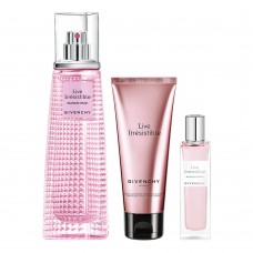 Givenchy Live Irrésistible Kit – Perfume Feminino Edt + Creme Corporal + Perfume Travel Size Edt Kit