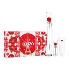 Kenzo Flower By Kenzo Kit – Edp 100ml + Travel Size + Creme Corporal Kit