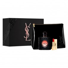 Yves Saint Laurent Black Opium Kit - Perfume Feminino Edp + Batom + Necessaire Kit Yves Saint Laurent Black Opium Kit - Perfume Feminino Edp + Batom + Necessaire Kit