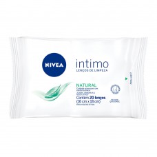 Lenços De Limpeza Íntimo Nivea Natural 20un