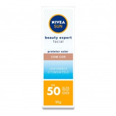 Protetor Solar Nivea - Sun Beauty Expert Facial Com Cor Fps50 50g
