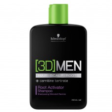 Schwarzkopf 3d Men - Shampoo Ativador De Raízes 250ml