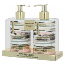 Vivian Gray Temptation Kit – Sabonete Líquido Para Mãos E Corpo + Loção Hidratante Corporal Kit