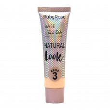 Base Líquida Natural Look Bege Ruby Rose L3