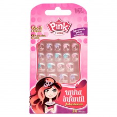 Unha Postiça Infantil Kiss Ny - Pop Princess 24un Unha Postiça Infantil Kiss Ny - Pop Princess 24un