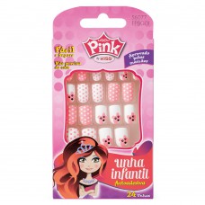 Unhas Postiças Infantil Kiss Ny Pink 1 Un Unhas Postiças Infantil Kiss Ny Pink 1 Un