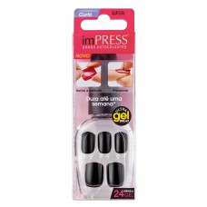 Unhas De Gel Curtas Autocolantes Impress - Text Appeal 1 Un