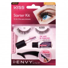 Kit Kiss Ny Cílios Postiços Para Iniciantes I-envy Kit