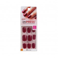 Unhas Postiças Kiss Ny Impress Color Curto Easy Breezy 1 Un