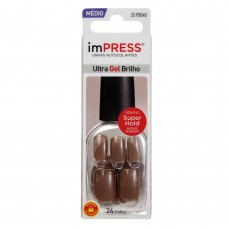 Unhas Autocolantes Impress - Color Médio Flawless 1 Un