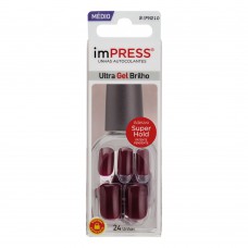 Unhas Postiças Kiss Ny Impress Color Médio Reminisce 1 Un