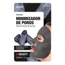 Máscara Facial De Bambu Kiss Ny Professional - Carvão 1un Máscara Facial De Bambu Kiss Ny Professional - Carvão 1un