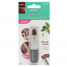Batom Capilar Kiss Ny Gray Hair Touch Up Castanho