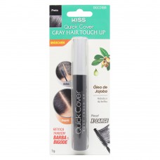 Máscara De Retoque Capilar Kiss Ny - Gray Hair Touch Up Preto Máscara De Retoque Capilar Kiss Ny - Gray Hair Touch Up Preto