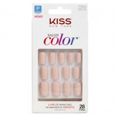 Unhas Postiças Kiss Ny -salon Color Curto - Sweet Girl 1 Un Unhas Postiças Kiss Ny -salon Color Curto - Sweet Girl 1 Un