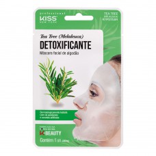 Máscara Facial Kiss Ny - Máscara Facial De Algodão Tea Tree 1un Máscara Facial Kiss Ny - Máscara Facial De Algodão Tea Tree 1un