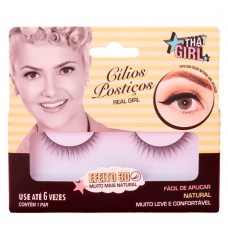 Cílios Postiços Real Girl 3d That Girl 1 Par