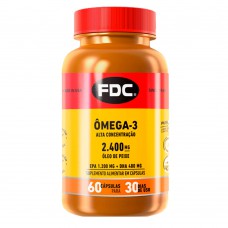 Suplemento Alimentar Em Comprimidos Fdc - Ômega 3 2400mg  Alta Concentração 60 Caps