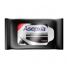 Lenços Umedecidos Asepxia Carvão Detox 25un