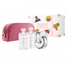 Bvlgari Omnia Crystalline Kit – Perfume Feminino + Loção Corporal + Gel De Banho + Nécessaire Kit