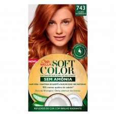Coloração Wella Soft Color - Tons Vermelhos Louro Acobreado 743