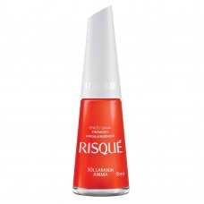 Esmalte Risqué Cremoso Sol Laranja Anima