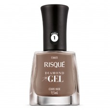 Esmalte Risqué Diamond Gel Couro Nude
