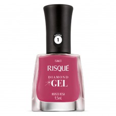 Esmalte Risqué Diamond Gel Hibisco Rosa