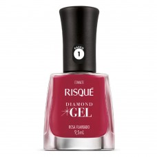 Esmalte Risqué Diamond Gel Rosa Flambado