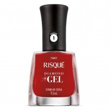Esmalte Risqué Diamond Gel Vermelho Cereja