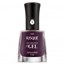 Esmalte Risqué Diamond Gel Calda De Blueberry